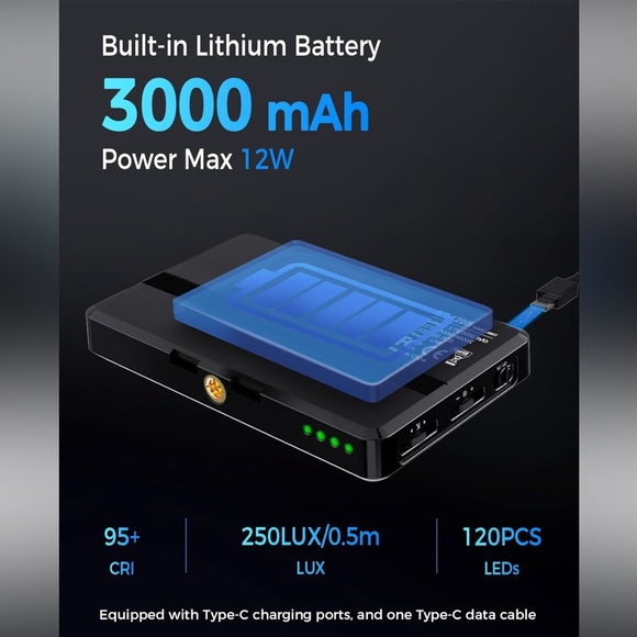 LED rechargeable selfie lights (sold separately) - Picture 3 of 12